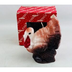 Vintage‎ Emkay Turkey Candle Thanksgiving Holiday Decor Original Box No. 77 USA
